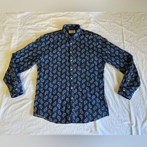 Thomas Pink Navy Paisley Shirt